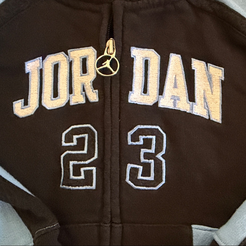 Jordan zip up Kids Hoodie - Blue, Black and Red - Picture 7 of 7